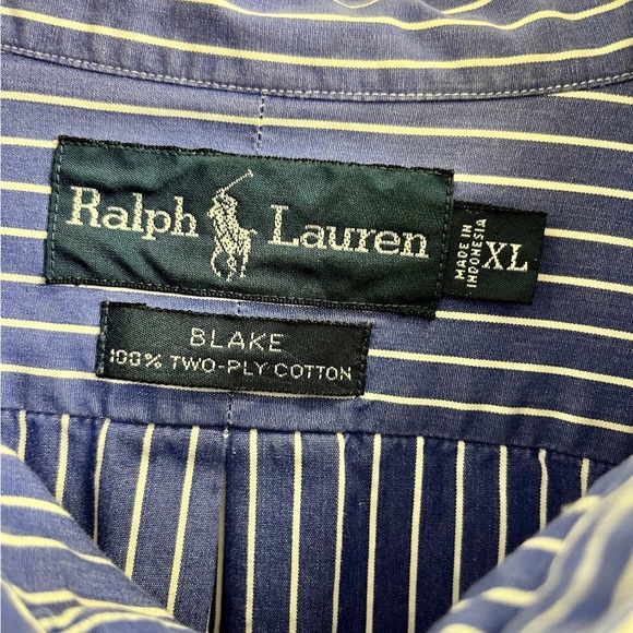 RALPH LAUREN MENS BUTTON DOWN SHIRT BLAKE EDITION - Picture 8 of 8